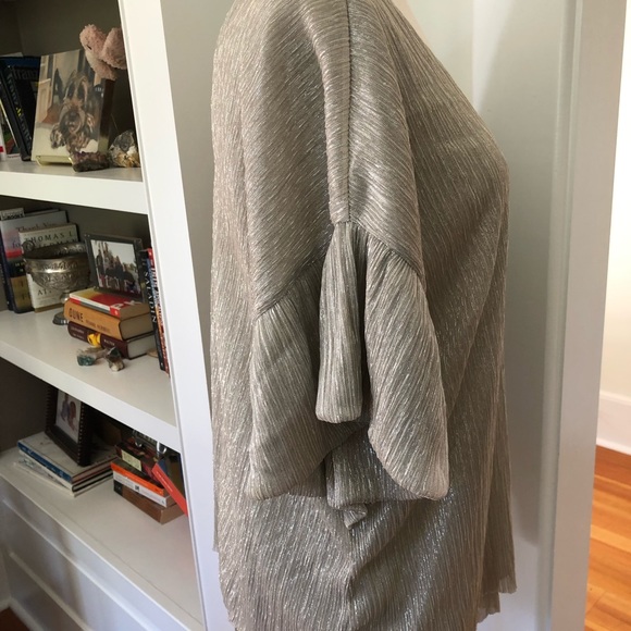 Anthropologie Vanessa Virginia Metallic Top - Picture 4 of 6